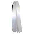 Reliant Ribbon 0.625 in. 100 Yards Double Face Satin Ribbon, Shell Grey 4950-007-03C